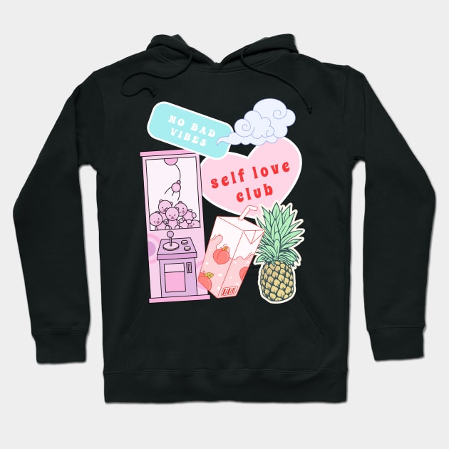 Retro self love Hoodie by disturbingwonderland